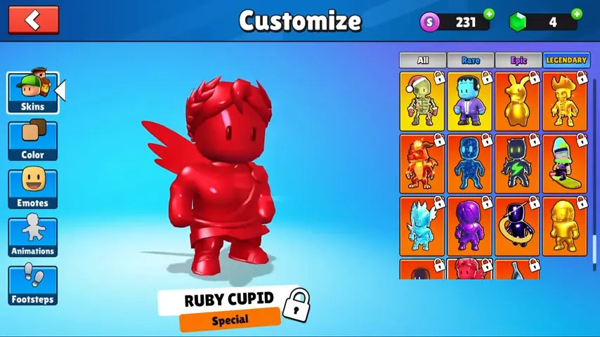 Skin customization